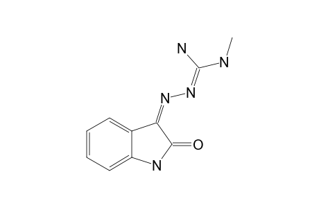 (E)-2-(1,2-DIHYDRO-2-OXO-3H-INDOL-3-YLIDENE)-N-METHYL-HYDRAZINE-CARBOXIMID-AMIDE