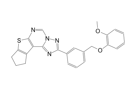 2-{3-[(2-methoxyphenoxy)methyl]phenyl}-9,10-dihydro-8H-cyclopenta[4,5]thieno[3,2-e][1,2,4]triazolo[1,5-c]pyrimidine