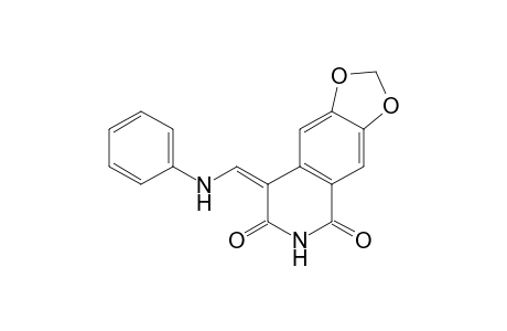 (8Z)-8-(anilinomethylene)-[1,3]dioxolo[4,5-g]isoquinoline-5,7-dione