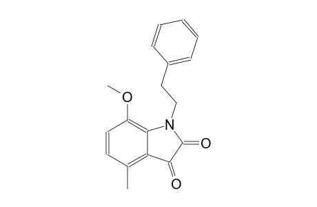 7-methoxy-4-methyl-1-(2-phenylethyl)-1H-indole-2,3-dione
