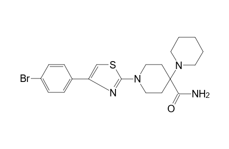 1-[4-(4-bromophenyl)-2-thiazolyl]-4-(1-piperidinyl)-4-piperidinecarboxamide