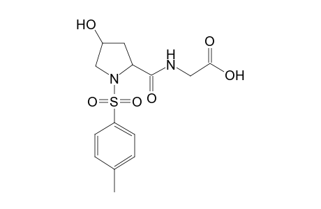 [((4-Hydroxy-1-[(4-methylphenyl)sulfonyl]-2-pyrrolidinyl)carbonyl)amino]acetic acid
