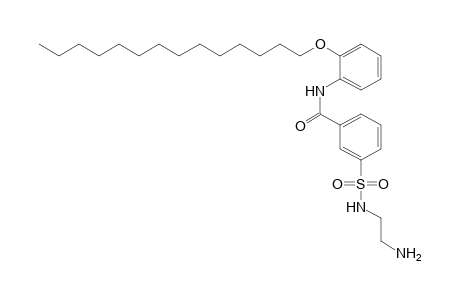 Benzamide, 3-[[(2-aminoethyl)amino]sulfonyl]-N-[2-(tetradecyloxy)phenyl]-