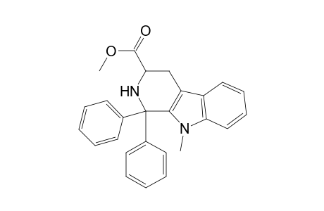 1,1-Diphenyl-3-methoxycarbonyl-9-methyl-1,2,3,4-tetrahydro-.beta.-carboline