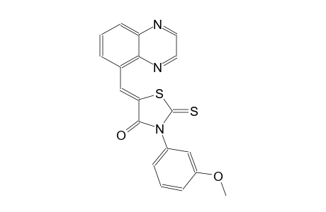 4-thiazolidinone, 3-(3-methoxyphenyl)-5-(5-quinoxalinylmethylene)-2-thioxo-, (5Z)-
