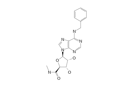 Adenosine, N(6)-benzyl-4'-[N-methylcarbamoyl]-4'-dehydroxymethyl-