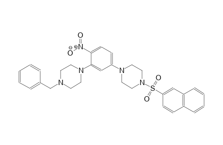 1-[3-(4-benzyl-1-piperazinyl)-4-nitrophenyl]-4-(2-naphthylsulfonyl)piperazine