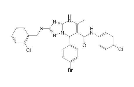 7-(4-bromophenyl)-2-[(2-chlorobenzyl)sulfanyl]-N-(4-chlorophenyl)-5-methyl-4,7-dihydro[1,2,4]triazolo[1,5-a]pyrimidine-6-carboxamide