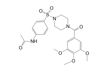acetamide, N-[4-[[4-(3,4,5-trimethoxybenzoyl)-1-piperazinyl]sulfonyl]phenyl]-