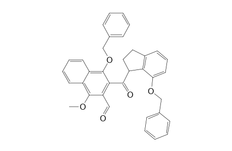 2-Naphthalenecarboxaldehyde, 3-[[2,3-dihydro-7-(phenylmethoxy)-1H-inden-1-yl]carbonyl]-1-methoxy-4-(phenylmethoxy)-