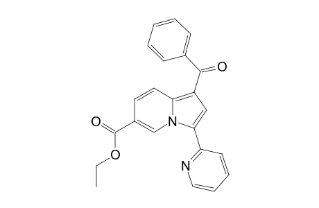 1-Phenylcarbonyl-3-(2-pyridyl)-6-ethoxycarbonyl-indolizine