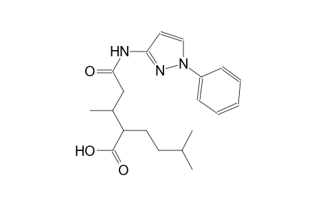 5-methyl-2-{1-methyl-3-oxo-3-[(1-phenyl-1H-pyrazol-3-yl)amino]propyl}hexanoic acid
