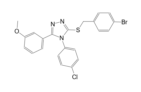 3-[(4-bromobenzyl)sulfanyl]-4-(4-chlorophenyl)-5-(3-methoxyphenyl)-4H-1,2,4-triazole