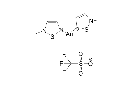 {[bis(N-Methylisothiazol-3-yl)-gold]-[(trifluoromethyl)sulfonyloxy]} - complexe