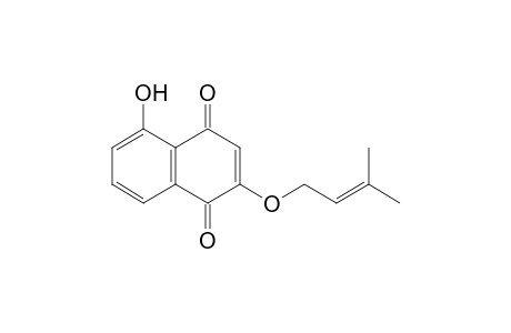 2-(3-Methylbut-2-enyloxy)-5-hydroxynaphthalene-1,4-dione