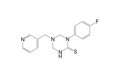1-(4-fluorophenyl)-5-(3-pyridinylmethyl)tetrahydro-1,3,5-triazine-2(1H)-thione
