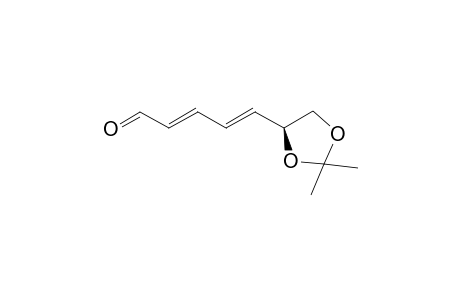 (2E,4E)-5-[(4S)-2,2-dimethyl-1,3-dioxolan-4-yl]penta-2,4-dienal