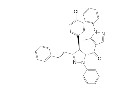 (3R,4S)-(4-(4-Chlorophenyl)-1-phenyl-3-styryl-4,5-dihydro-1H-pyrazol-5-yl)(5-methyl-1-phenyl-1H-pyrazol-4-yl)methanone