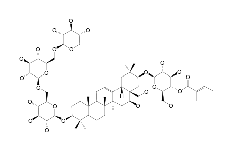 SITAKISOSIDE_XI;3-O-BETA-D-XYLOPYRANOSYL-(1->6)-BETA-D-GLUCOPYRANOSYL-(1->6)-BETA-D-GLUCOPYRANOSIDO-21-O-4-TIGLOYL-BETA-D-GLUCOPYRANOSYL