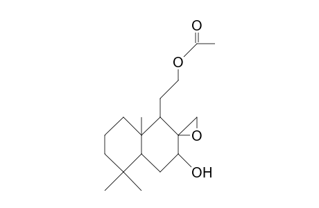 2-(2-Acetoxy-ethyl)-3-hydroxy-5,5,8-trimethyl-3,3-epoxymethyl-decaline