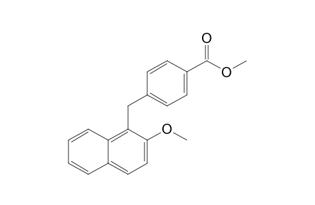 4-[(2-methoxy-1-naphthalenyl)methyl]benzoic acid methyl ester