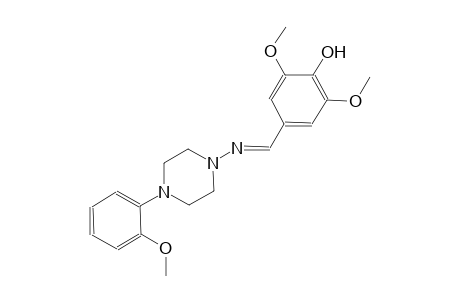 phenol, 2,6-dimethoxy-4-[(E)-[[4-(2-methoxyphenyl)-1-piperazinyl]imino]methyl]-