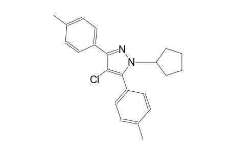4-chloro-1-cyclopentyl-3,5-bis(4-methylphenyl)-1H-pyrazole