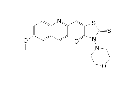 4-thiazolidinone, 5-[(6-methoxy-2-quinolinyl)methylene]-3-(4-morpholinyl)-2-thioxo-, (5E)-
