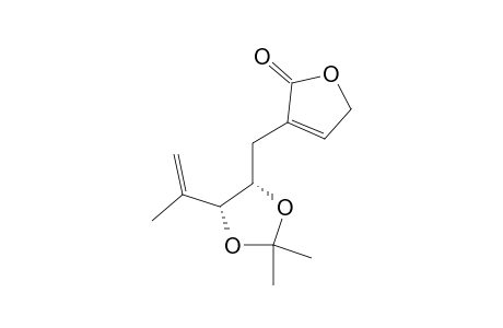 3-[[(4S,5R)-2,2-dimethyl-5-prop-1-en-2-yl-1,3-dioxolan-4-yl]methyl]-5H-furan-2-one