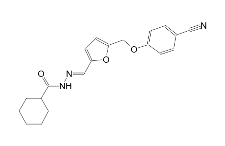 N'-((E)-{5-[(4-cyanophenoxy)methyl]-2-furyl}methylidene)cyclohexanecarbohydrazide