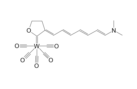 Pentacarbonyl-{(E)-3-[(E,E,E)-7'-(N,N-dimethylamino)penta-2',4',6'-trienylidene]-1-oxacyclopentan-2-ylidene)-tungsten]