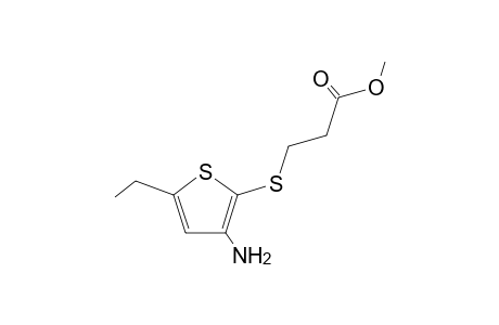 Methyl 3-[5'-ethyl-3'-amino-2'-(thienylthio)]-propanoate