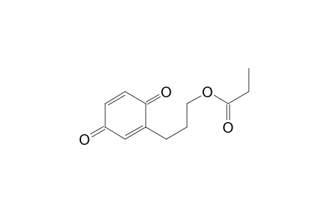 3-(3,6-dioxocyclohexa-1,4-dien-1-yl)propyl propanoate