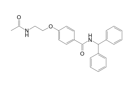 4-(2-acetamidoethoxy)-N-(diphenylmethyl)benzamide
