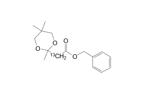 Benzyl (2-13C)-2-(2,5,5-trimethyl-1,3-dioxan-2-yl)acetate