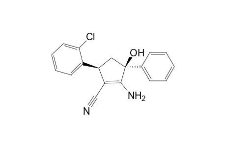 (3S,5S)-2-amino-5-(2-chlorophenyl)-3-hydroxy-3-phenyl-1-cyclopentenecarbonitrile
