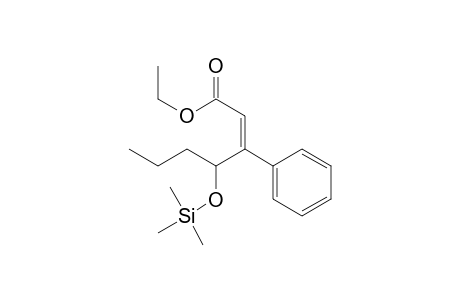 (Z)-Ethyl 4-Hydroxy-3-phenyl-2-heptenoate trimethylsilyl ether