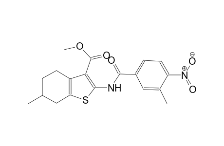 methyl 6-methyl-2-[(3-methyl-4-nitrobenzoyl)amino]-4,5,6,7-tetrahydro-1-benzothiophene-3-carboxylate