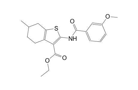 ethyl 2-[(3-methoxybenzoyl)amino]-6-methyl-4,5,6,7-tetrahydro-1-benzothiophene-3-carboxylate