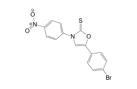 3-(4-Nitrophenyl)-5-(4-bromophenyl)-1,3-oxazole-2(3H)-thione