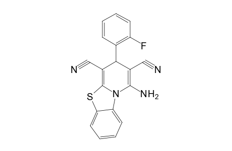1-Amino-3-(2-fluorophenyl)-3H-pyrido[2,1-b][1,3]benzothiazole-2,4-dicarbonitrile
