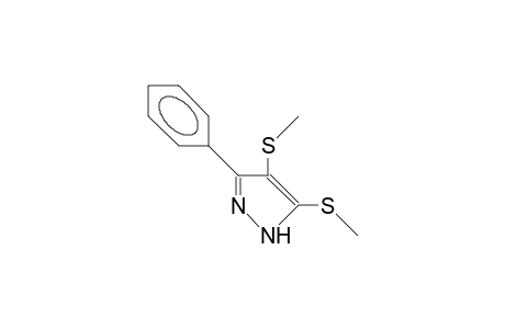 4,5(3)-Bis(methylthio)-3(5)-phenyl-pyrazole