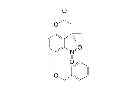 6-(Benzyloxy)-4,4-dimethyl-5-nitro-2-chromanone