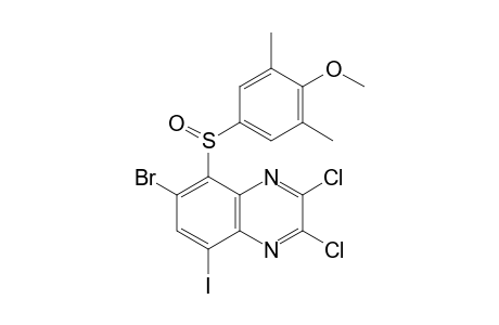 6-bromo-2,3-dichloro-8-iodo-5-((4-methoxy-3,5-dimethylphenyl)sulfinyl)-quinoxaline