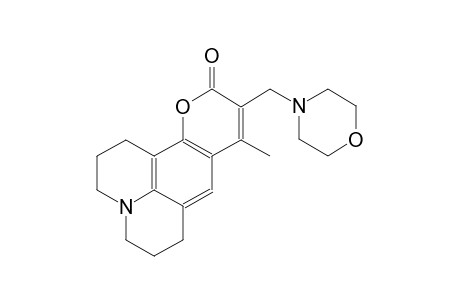 9-methyl-10-(4-morpholinylmethyl)-2,3,6,7-tetrahydro-1H,5H,11H-pyrano[2,3-f]pyrido[3,2,1-ij]quinolin-11-one
