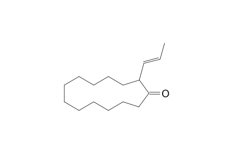 2-(E-prop-1-enyl)-cyclotridecan-1-one