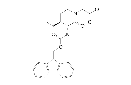 2-[(3R,4S)-4-ethyl-3-(9H-fluoren-9-ylmethoxycarbonylamino)-2-keto-piperidino]acetic acid