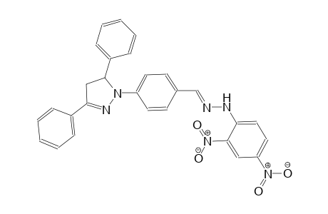 4-(3,5-diphenyl-4,5-dihydro-1H-pyrazol-1-yl)benzaldehyde (2,4-dinitrophenyl)hydrazone