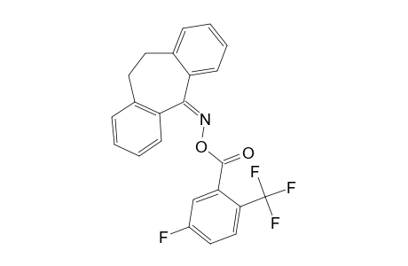 O-(3-FLUORO-6-TRIFLUOROMETHYL-BENZOYL)-5-OXIMINO-10,11-DIHYDRO-5H-DIBENZO-[A,D]-CYCLOHEPTENE