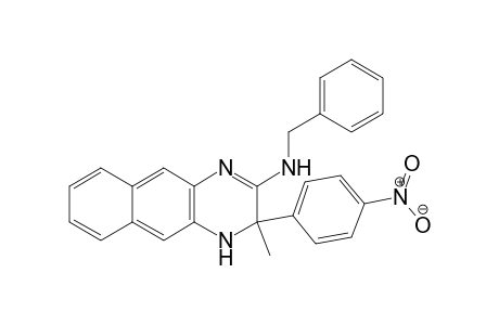 3,4-Dihydro-3-methyl-3-(4-nitrophenyl)-N-(phenylmethyl)benzo[g]quinoxalin-2-amine